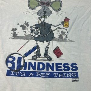 Vintage 1997 CYRK “Blindness It’s a Ref Thing” Double-Sided T-Shirt  L 0297